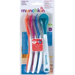 Munchkin lepels warmtegevoelig 4 stuks 3+ maanden multi