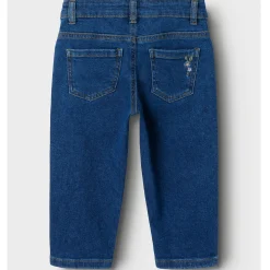 Name it peuter broek  bloemen denim