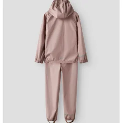 Name it peuter regenpak lange mouwen effen roze