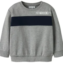 Name it peuter sweater lange mouwen  grijs