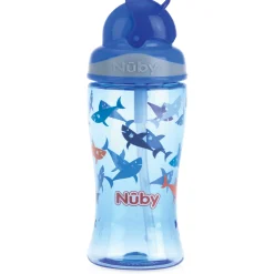 Nûby Flip-it rietjesbeker 18+ maanden blauw