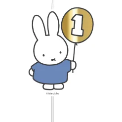 Nijntje hoera 1 jaar kaars Blue