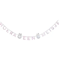 Nijntje hoera een meisje slinger Pink