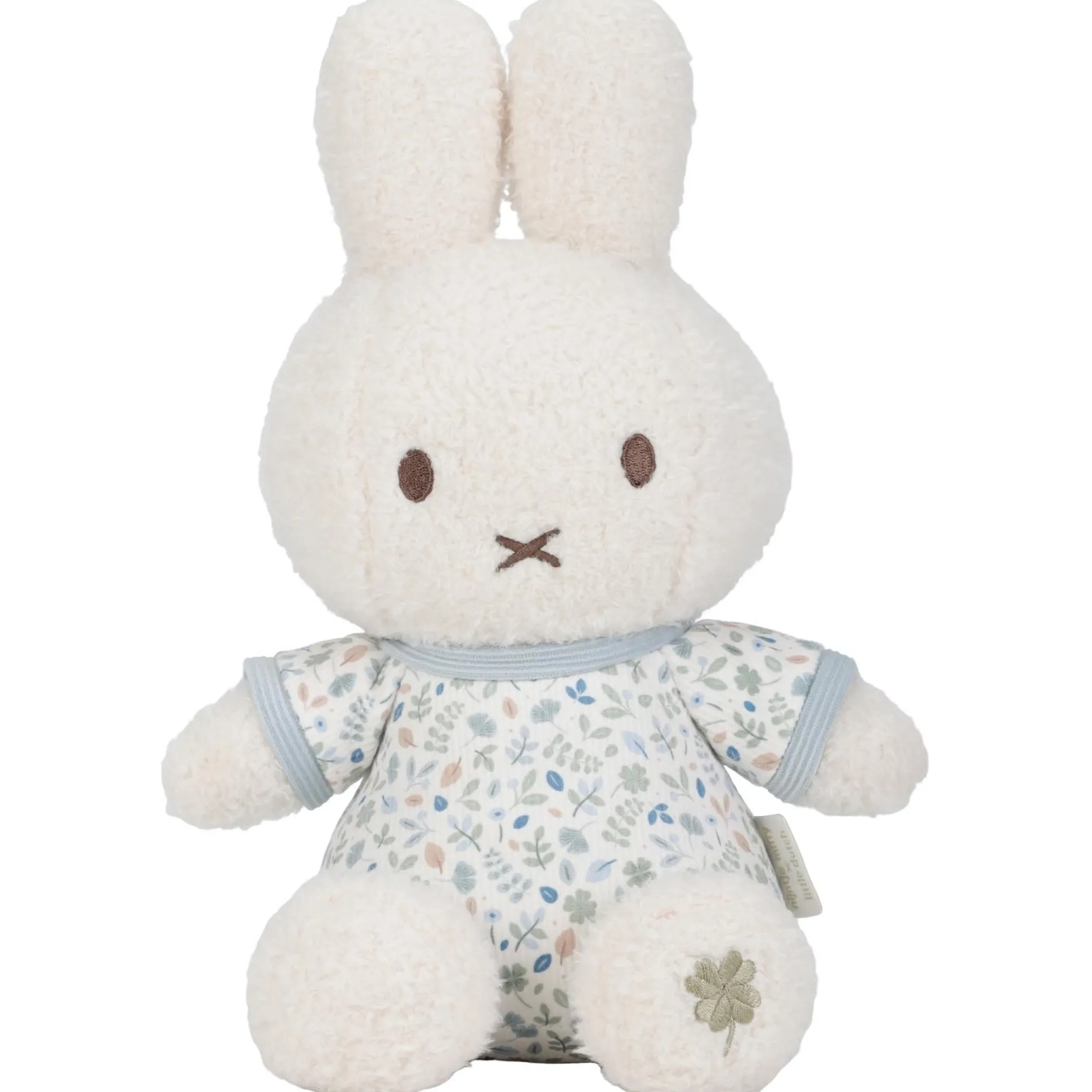 Nijntje x Little Dutch knuffel Lucky Leaves 20cm Light Blue