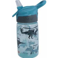 Nuby flip it beker zachte tuit blauw