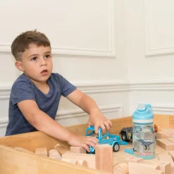 Nuby flip it beker zachte tuit blauw