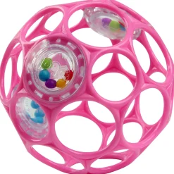 Oball Rattle - ronde rammelaar Pink