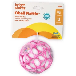 Oball Rattle - ronde rammelaar Pink