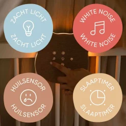 Ollie&Leila Whitenoise nachtlampje Leila's beer beige