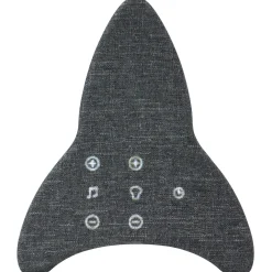 Ollie&Leila Whitenoise nachtlampje Ollie's Raket grijs