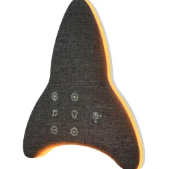 Ollie&Leila Whitenoise nachtlampje Ollie's Raket grijs