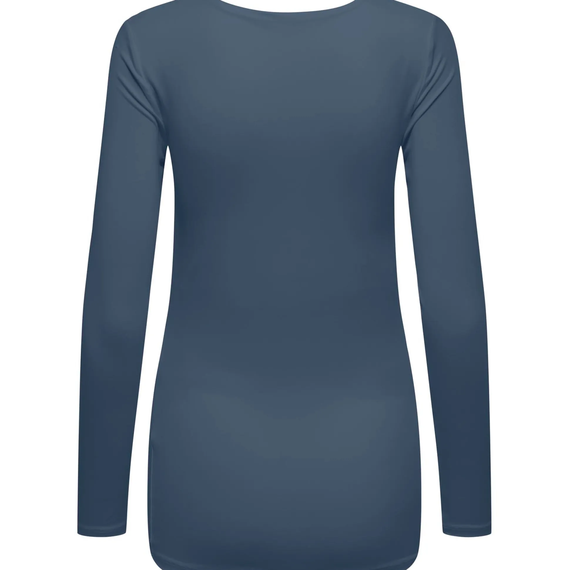 ONLY zwangerschaps T-shirt lange mouwen effen blauw