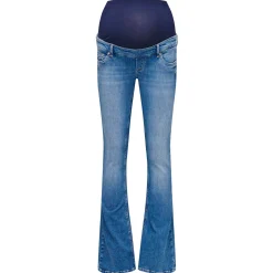 ONLY zwangerschapsjeans lang effen blauw