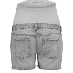 ONLY zwangerschapsshort kort effen grijs