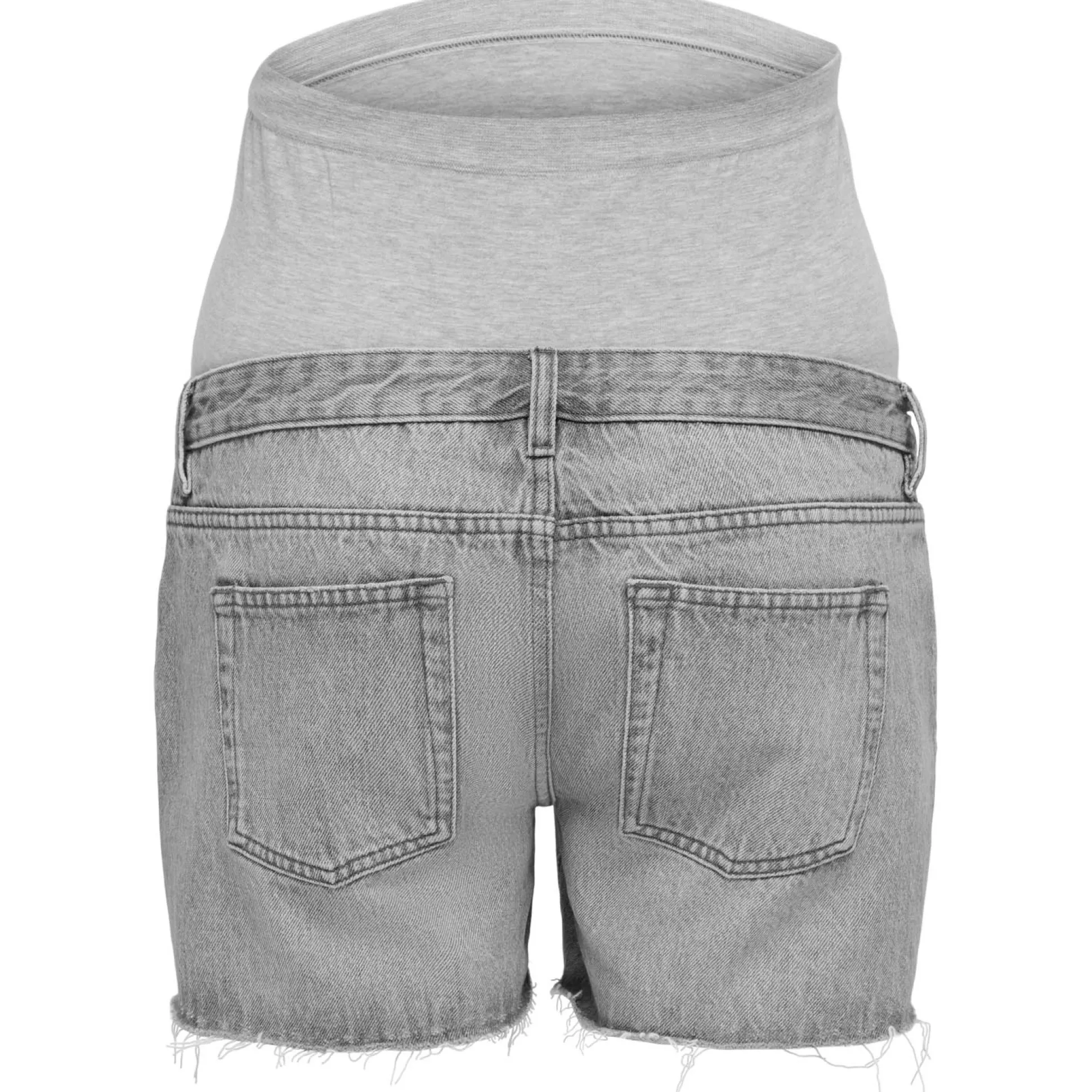 ONLY zwangerschapsshort kort effen grijs