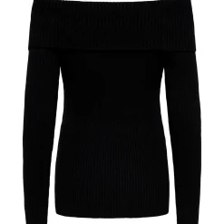 ONLY zwangerschapstrui lange mouwen effen zwart