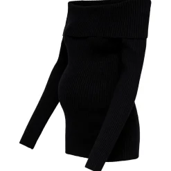 ONLY zwangerschapstrui lange mouwen effen zwart