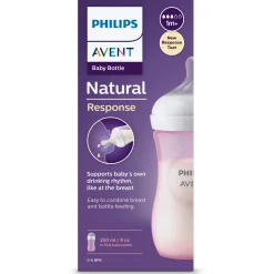 Philips Avent Natural fles 260ML roze