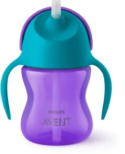 Philips Avent rietjesbeker 200ml 9+ maanden paars