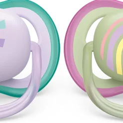 Philips Avent Ultra Air fopspeen 0-6 mnd 2-pack Purple Shade