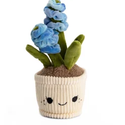 Pluche plant hyacint 29cm blauw