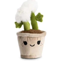 Pluche plant paardenbloem 23cm beige