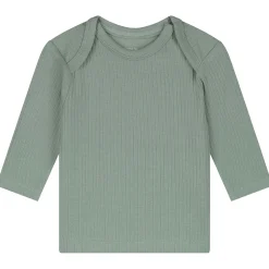 Prenatal baby rib pyjama groen