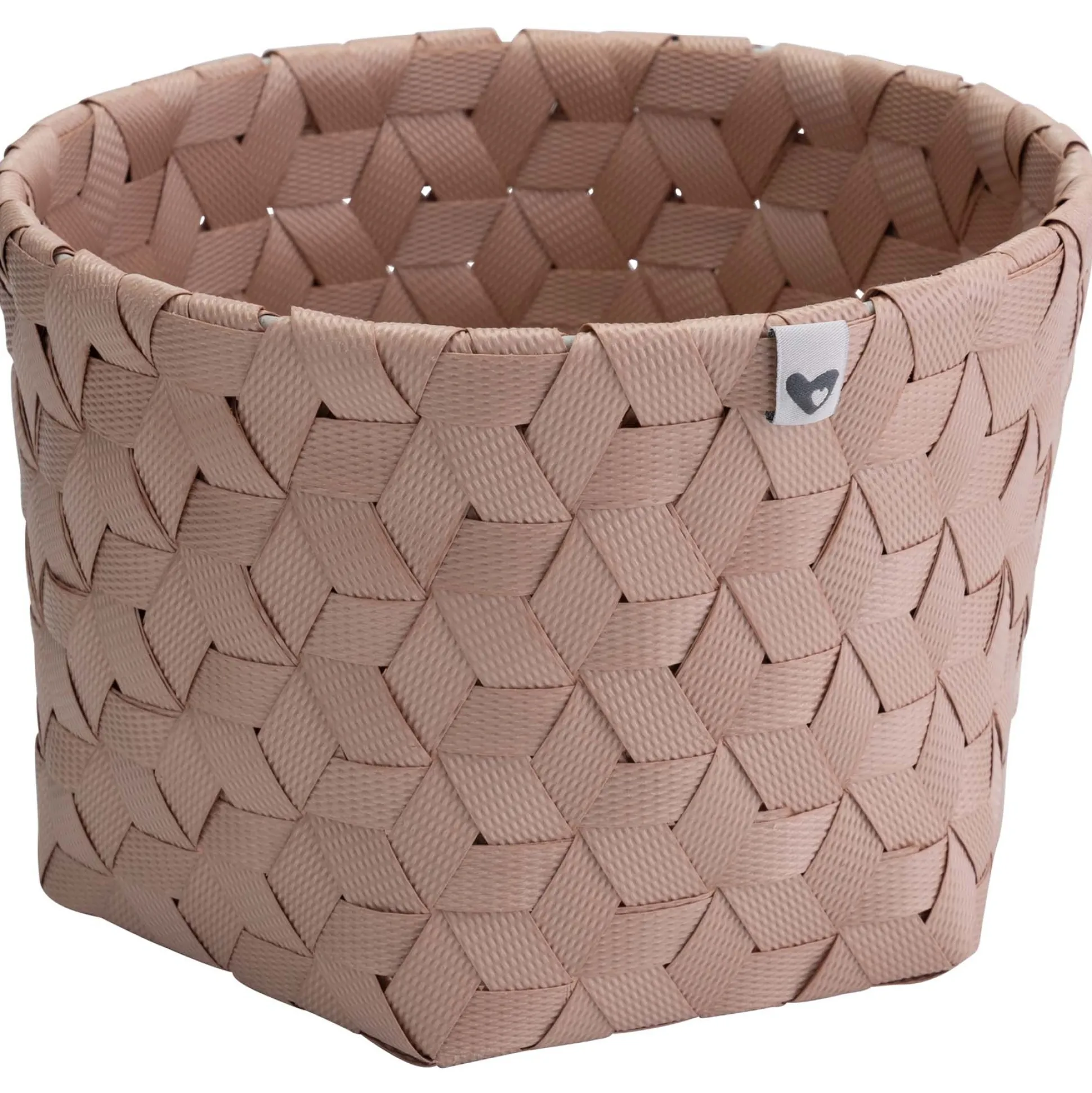 Prenatal mandje rond hexagon roze