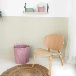 Prenatal mandje rond hexagon wit