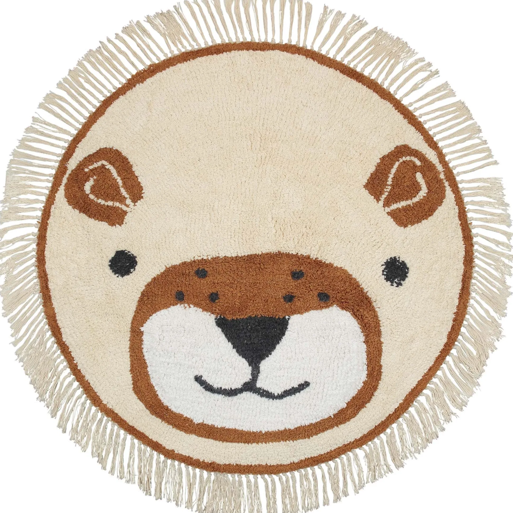 Prenatal vloerkleed leeuw wit