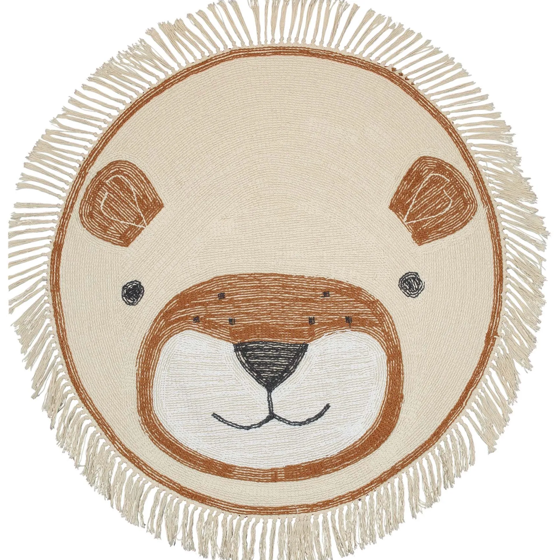 Prenatal vloerkleed leeuw wit