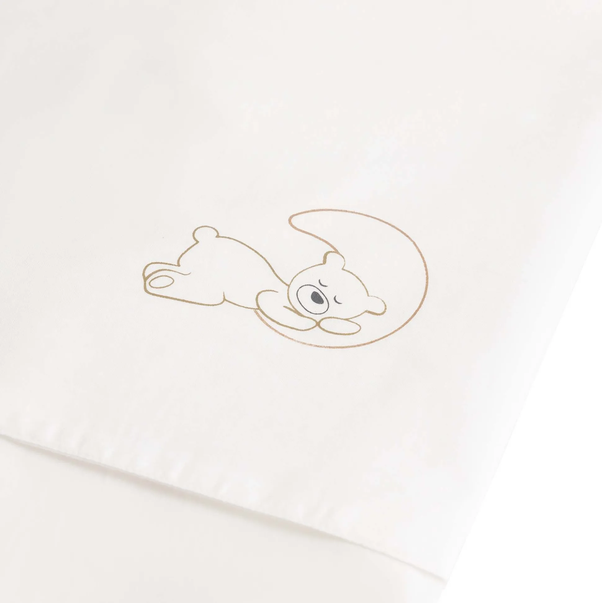 Prenatal wieglaken Beren wit