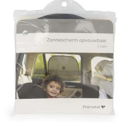 Prenatal zonneschermpjes opvouwbaar 2 stuks Black