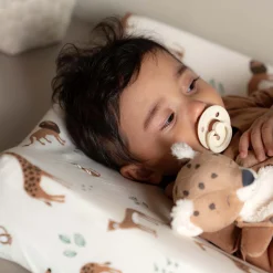 Prénatal aankleedkussenhoes Savanne wit