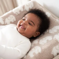 Prénatal aankleedkussenhoes olifant taupe