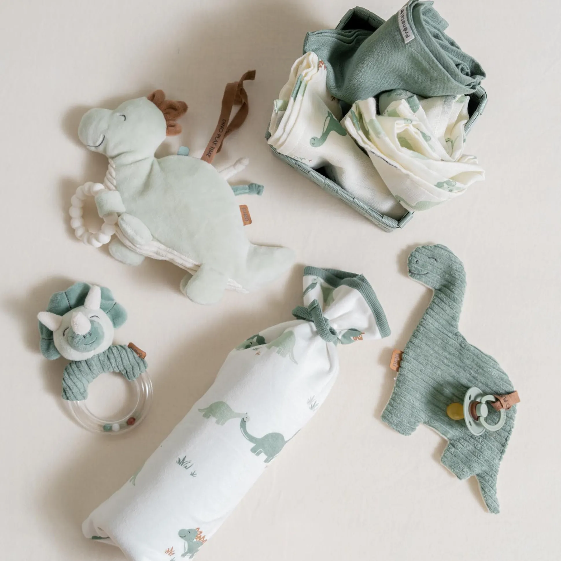 Prénatal activiteitenspeeltje dino Midgreen