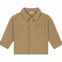 Prénatal baby blouse lange mouwen effen bruin