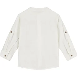 Prénatal baby blouse lange mouwen effen wit