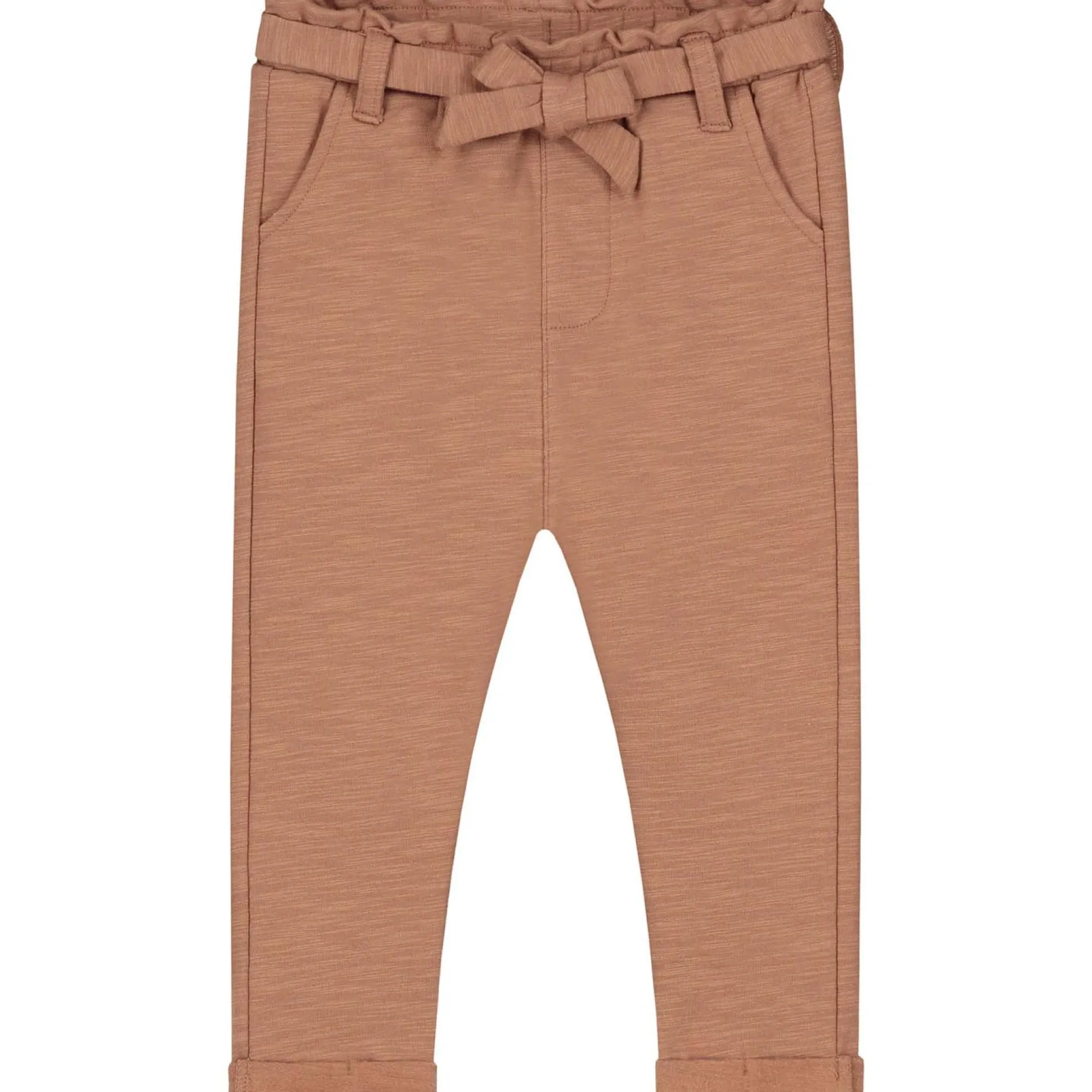 Prénatal baby broek effen bruin