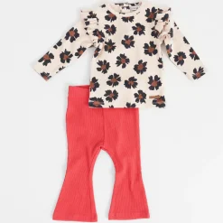 Prénatal baby broek  effen rood