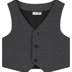 Prénatal baby gilet mouwloos effen antraciet