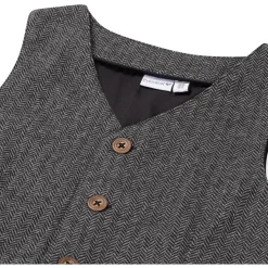 Prénatal baby gilet mouwloos all over print grijs