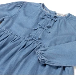 Prénatal baby jurk lange mouwen effen blauw