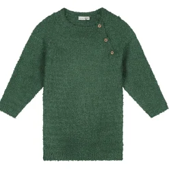 Prénatal baby jurk lange mouwen effen groen