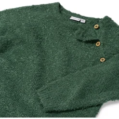 Prénatal baby jurk lange mouwen effen groen