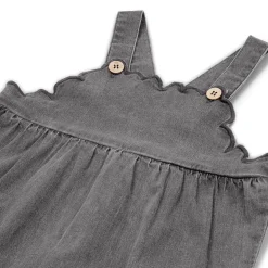 Prénatal baby jurk mouwloos effen grijs