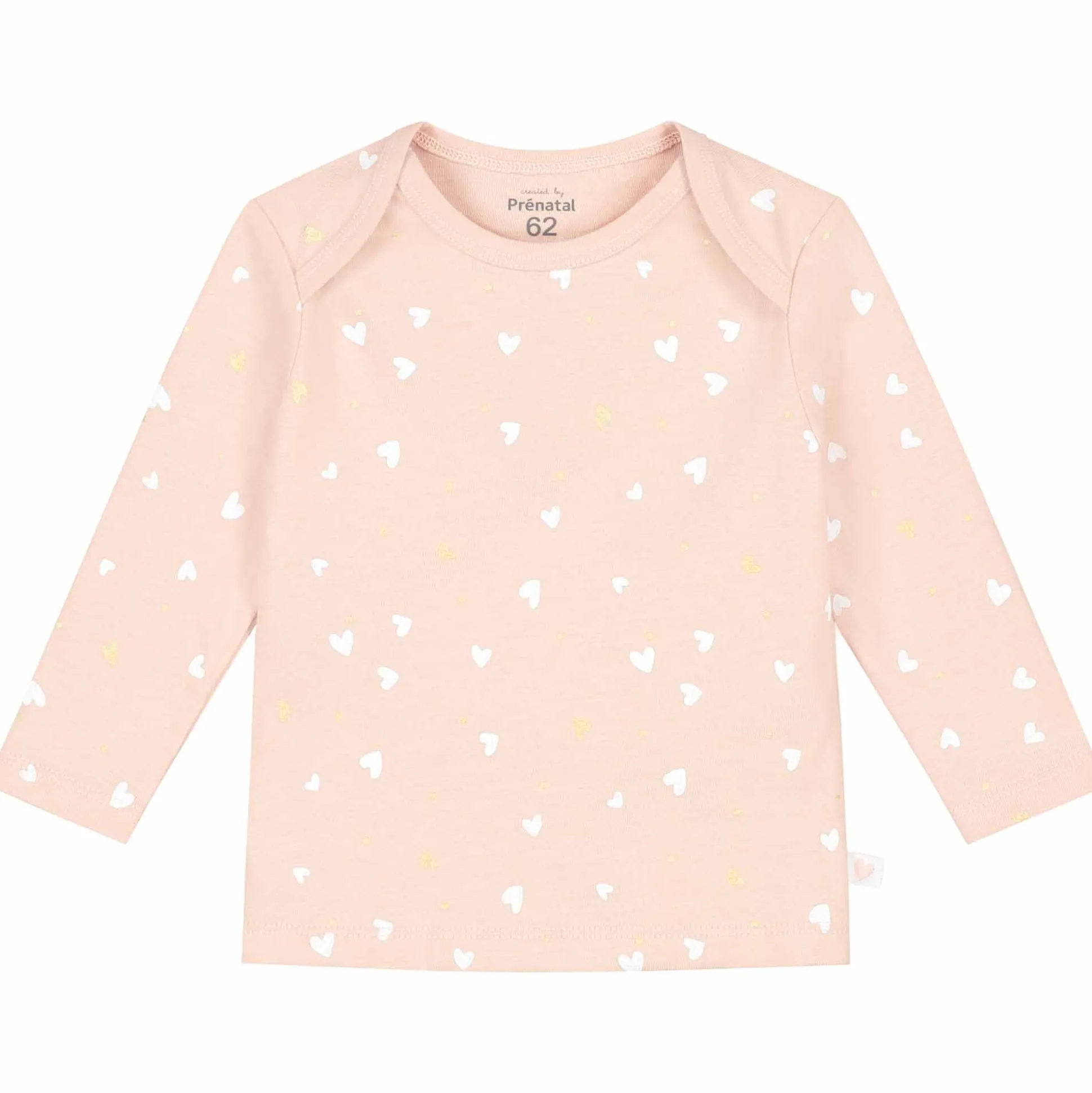 Prénatal baby pyjama hartjes roze
