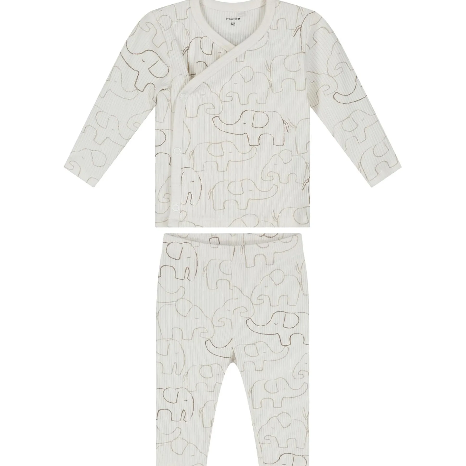 Prénatal baby pyjama otis rib wit