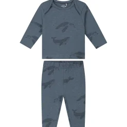 Prénatal baby pyjama schildpad blauw