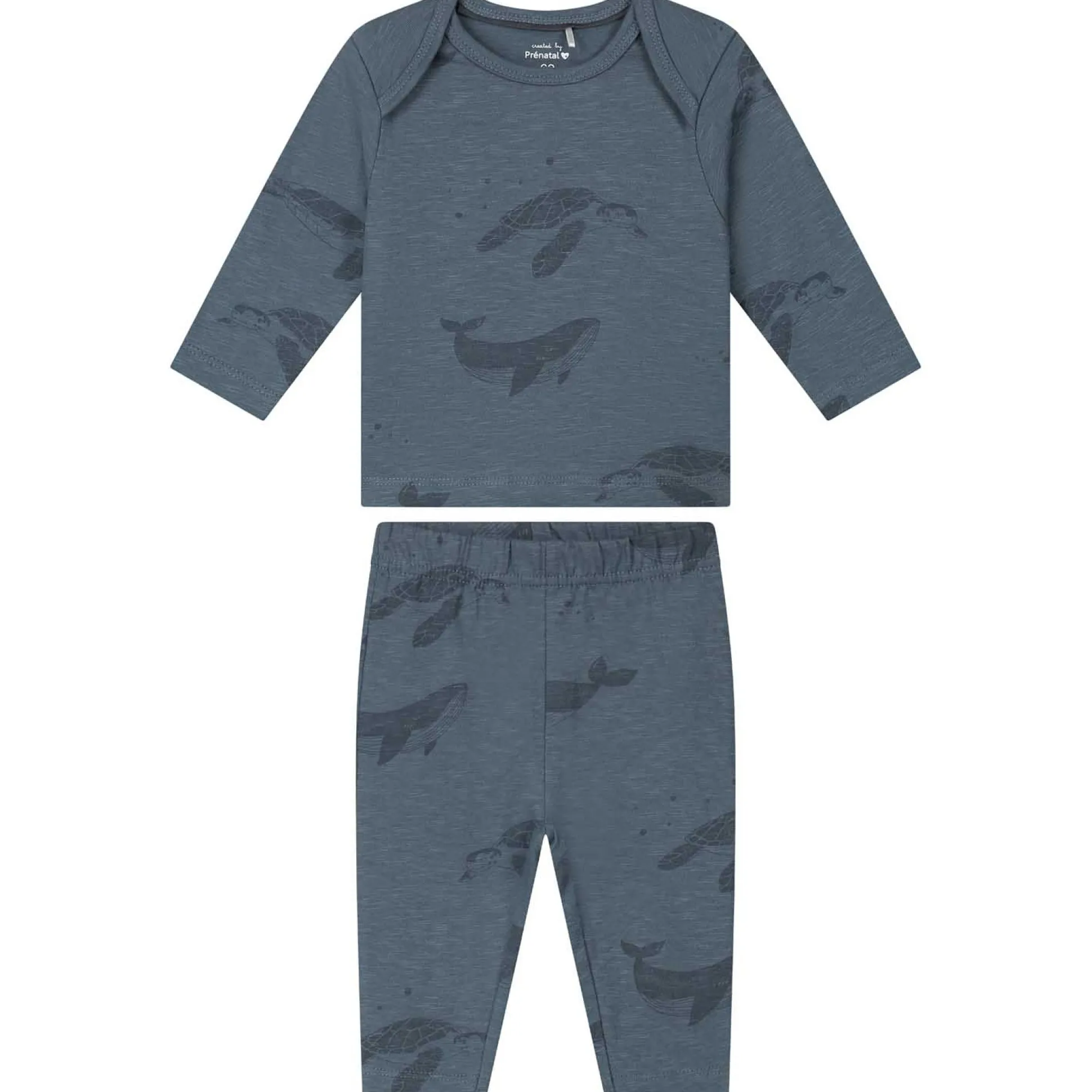 Prénatal baby pyjama schildpad blauw
